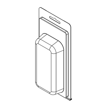 Visipak Thermoform-CLAMSHELL-#204-7.437-3.625-4.688-2.188-1.000-0.015-CLEAR, 500PK 204TF
